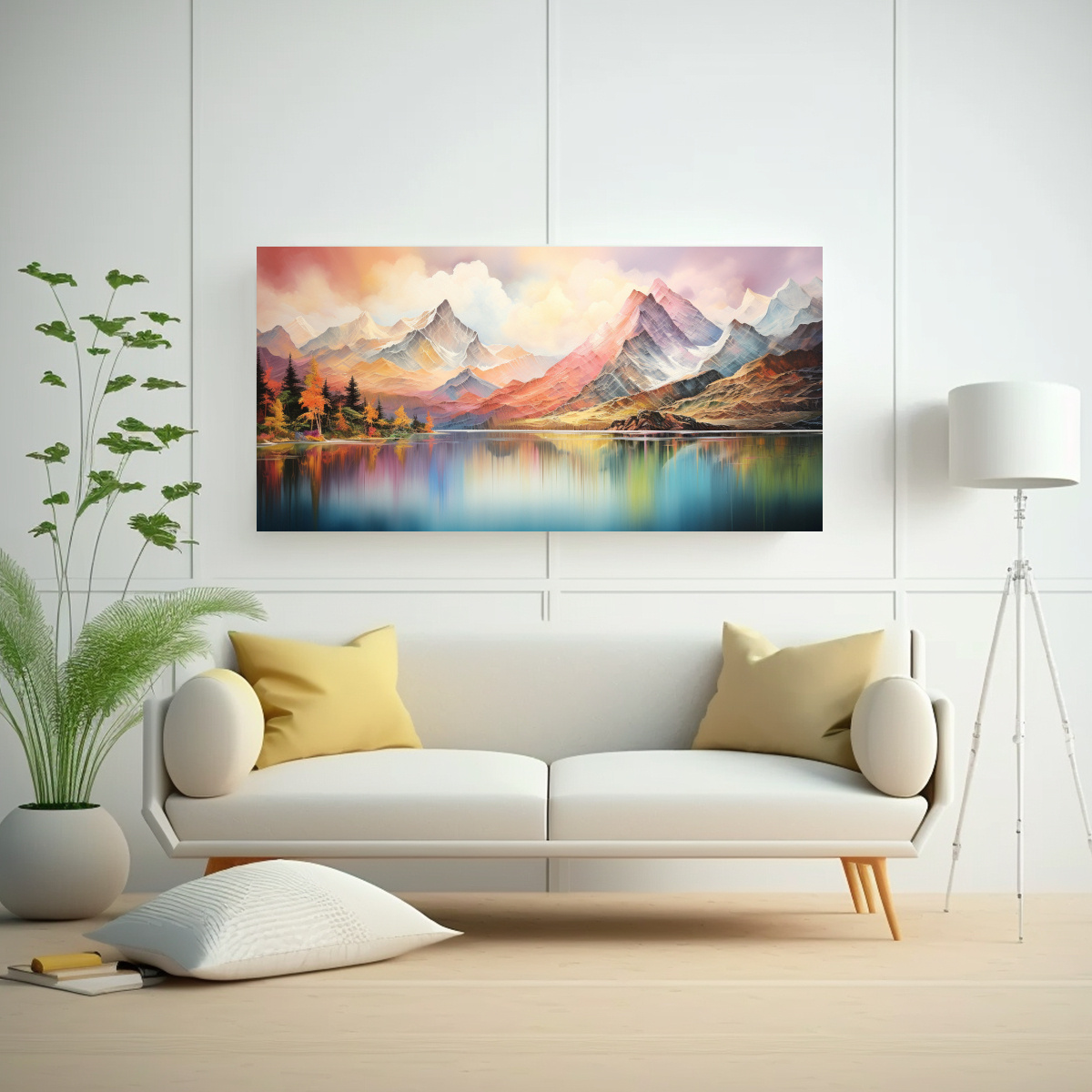 pinturas-abstractas-de-l-neas-finas-duraderas-en-monta-as-junto-al-lago-con-arco-ris-y-colores-rojos-1-1