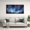 pinturas-abstractas-de-noche-estrellada-y-acuarela-en-dos-telas-1
