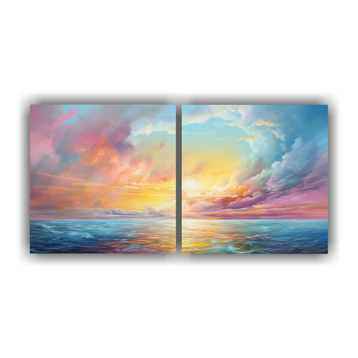 pinturas-abstractas-de-venta-brillante-composiciones-sky-and-sea-con-colores-arco-ris-y-dorados