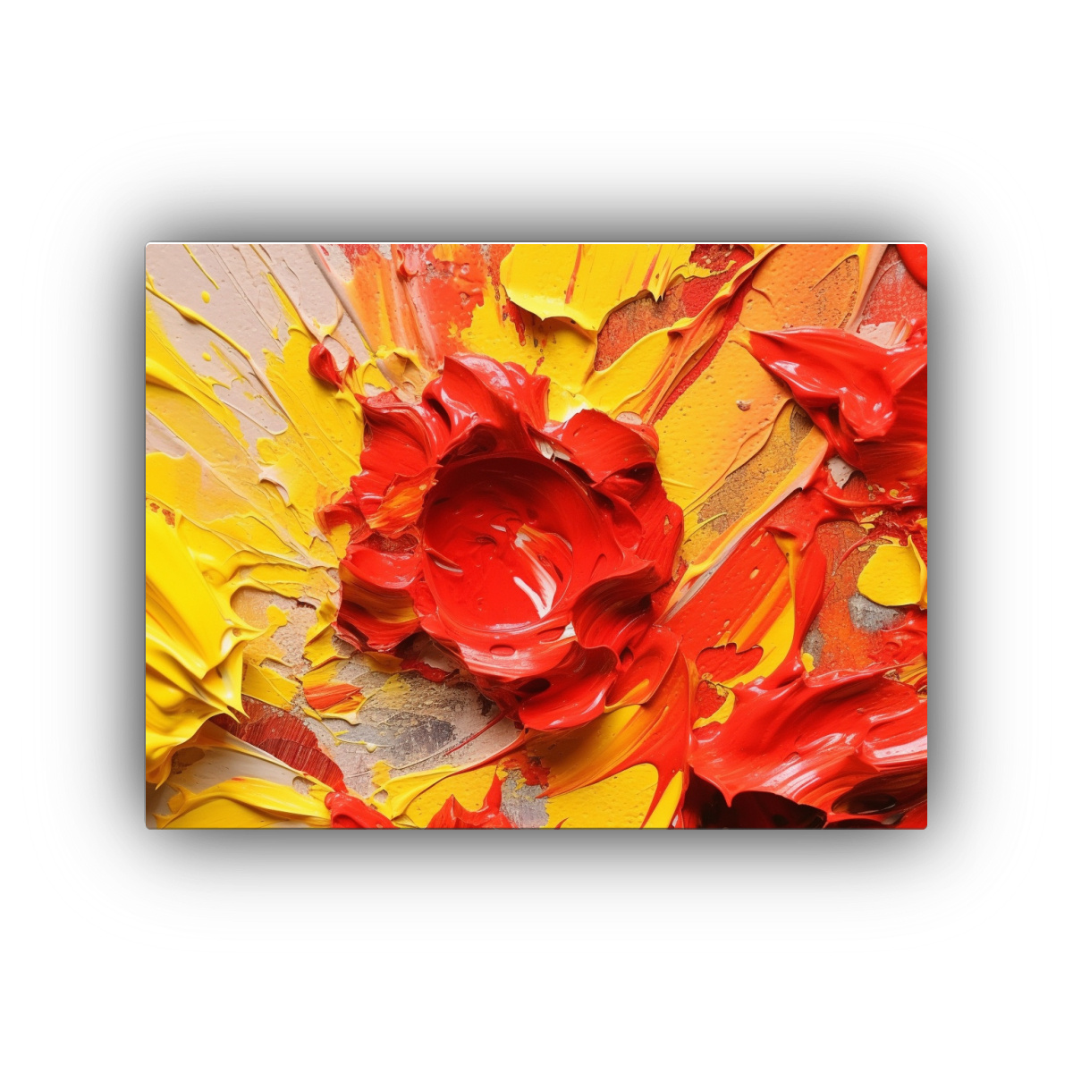 pinturas-abstractas-en-lienzo-rojo-amapola-movimiento-tem-tico-