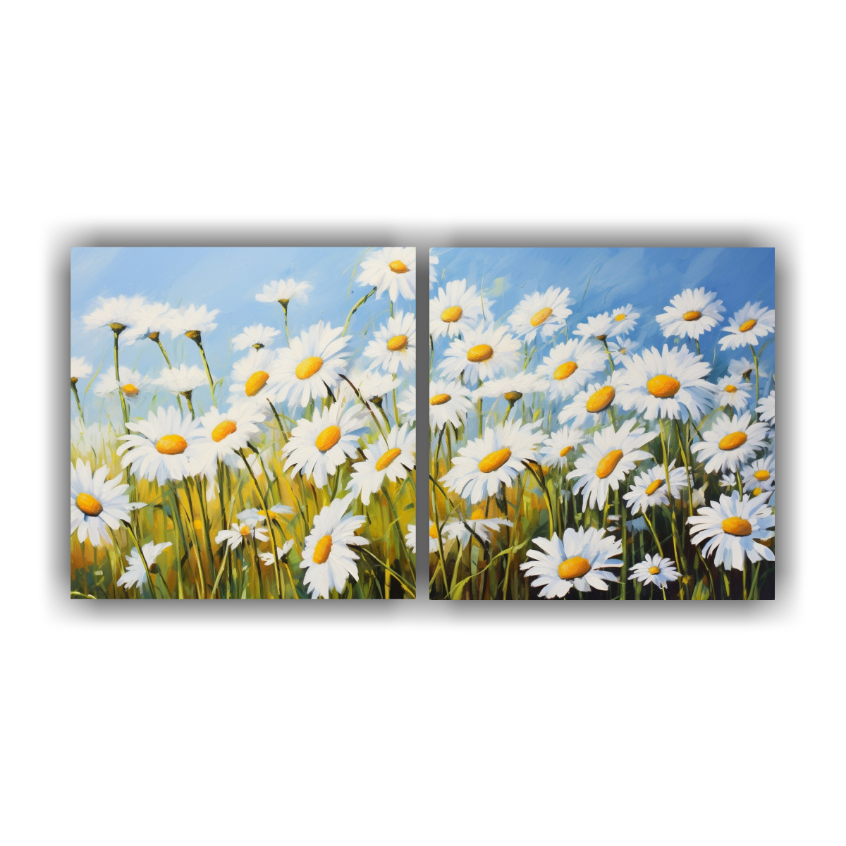 pinturas-abstractas-modernas-de-margaritas-en-tonalidades-altas