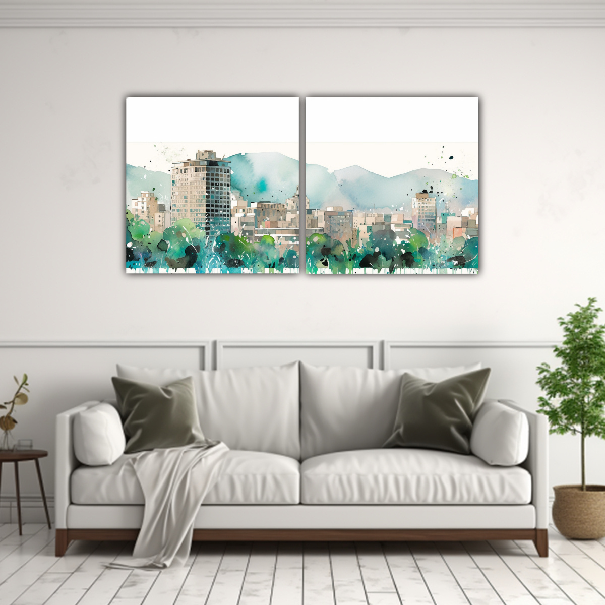 pinturas-acuarelas-santiago-city-chile-lienzos-inspiraci-n-alegre-y-turquesa-1