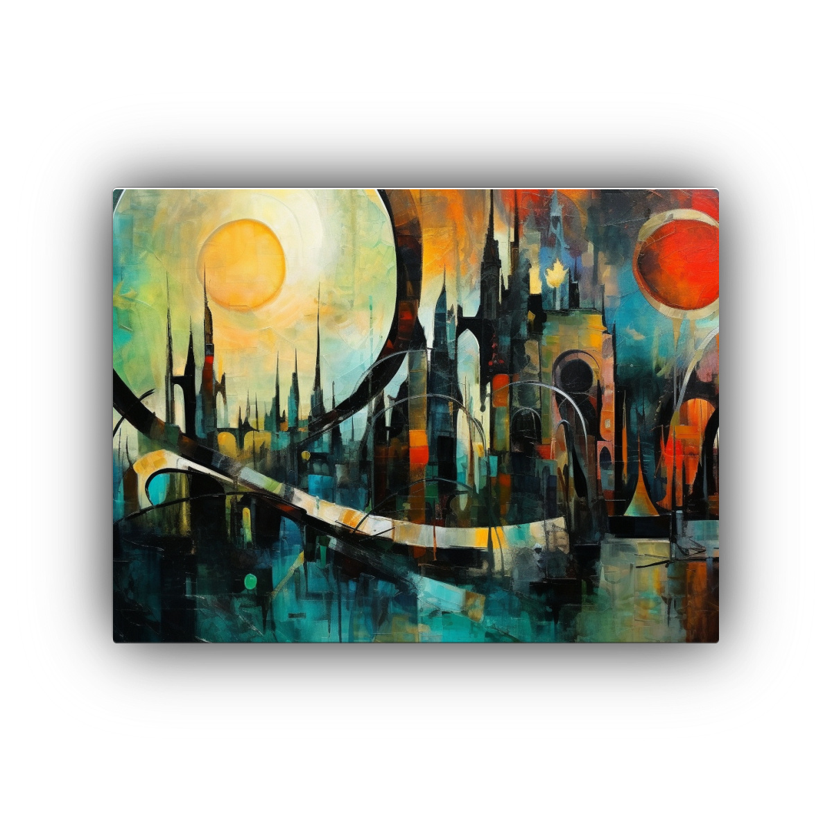 pinturas-de-decoraci-n-acuarela-impactantes-estilo-g-tico-y-brillante-impresionismo-abstracto-