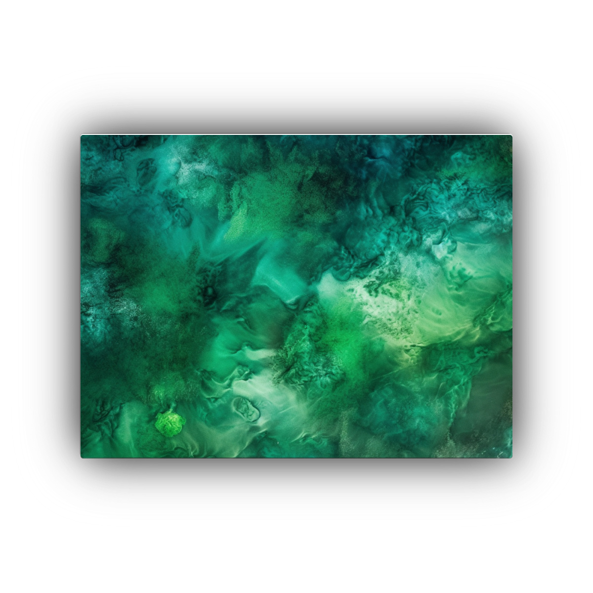 pinturas-de-decoraci-n-algas-verdes-y-verde-bajo-el-agua-con-arena-y-suciedad-