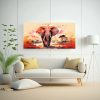 pinturas-de-decoraci-n-de-arte-pop-neo-con-elefante-africano-en-colores-pastel-y-rojo-1