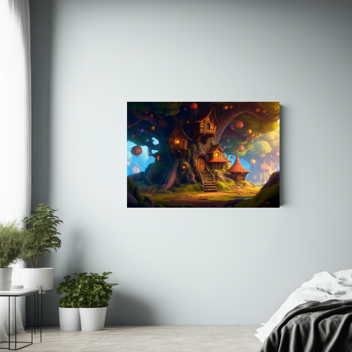 pinturas-de-decoraci-n-de-la-belleza-natural-en-la-casa-de-duendes-dentro-de-un-rbol-lleno-de-monstruos-1