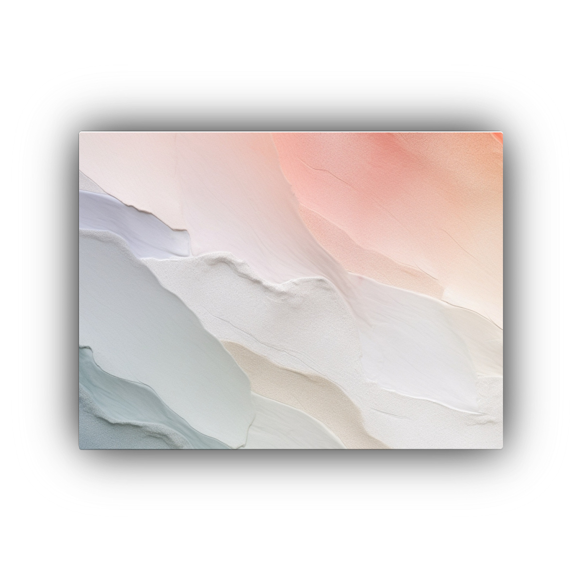 Pinturas De Decoración En Gris Pálido Abstracto Y Limpio Para Salón Minimalista