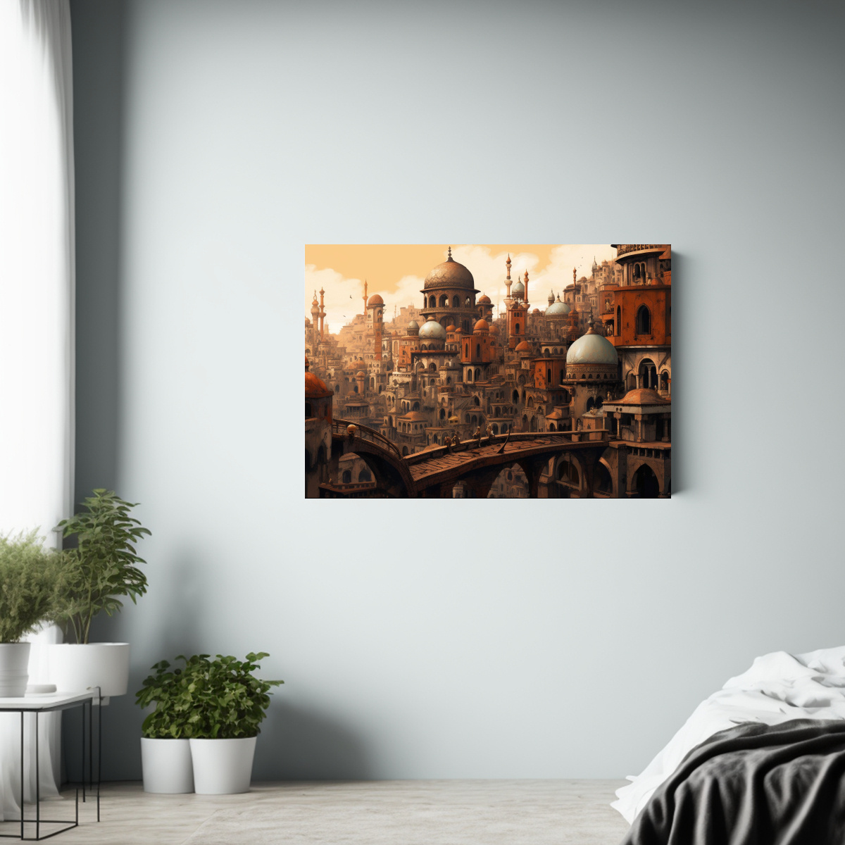 pinturas-de-decoraci-n-marr-n-para-la-ciudad-arte-tonos-poderosos-1