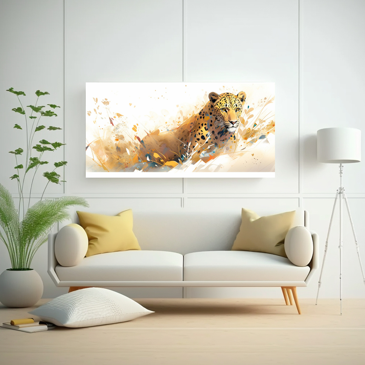 pinturas-de-leones-en-acuarelas-y-colores-dorados-para-arte-de-pared-1