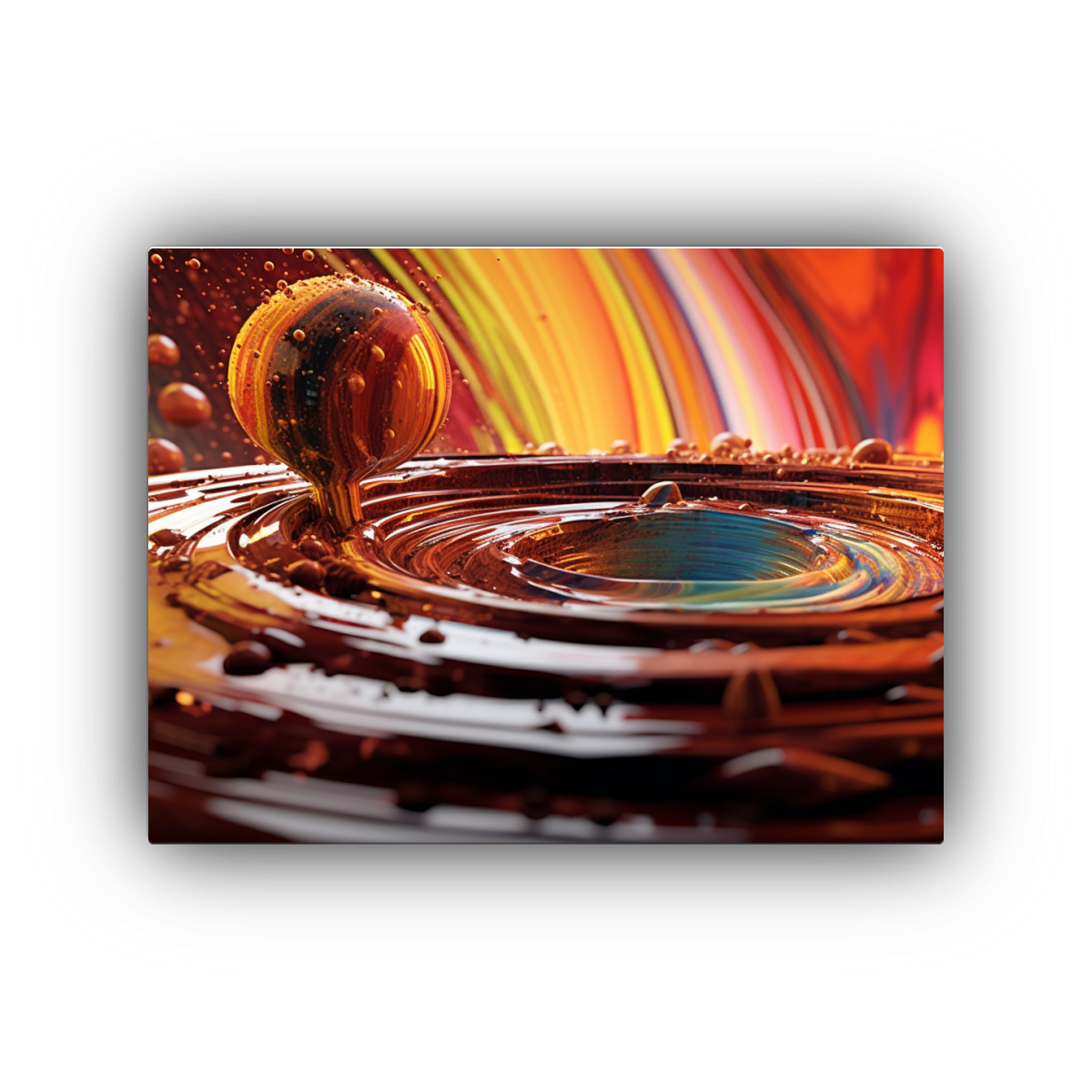 pinturas-de-pared-abstractas-inspiradas-en-cascada-de-chocolate-liquido