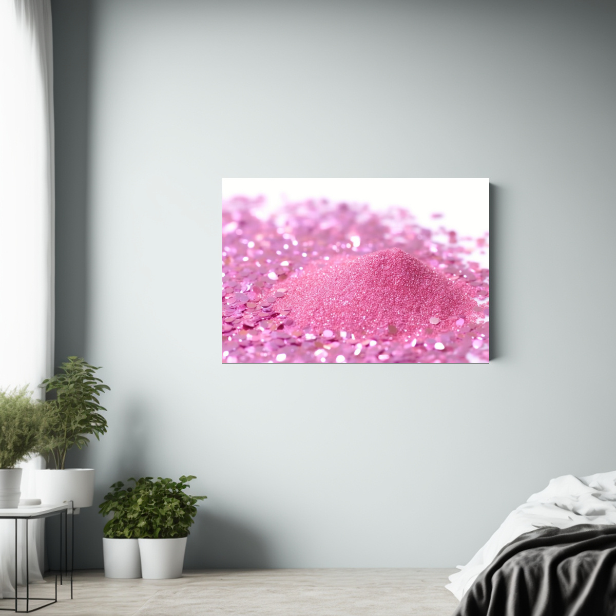 pinturas-de-pared-vintage-brillantina-rosa-sutil-esparcida-en-el-aire-1