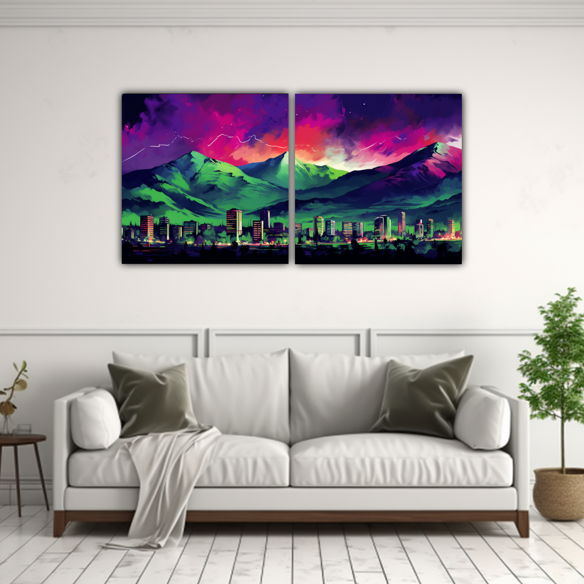 pinturas-decorativas-acuarela-en-verde-y-morado-para-santiago-chile-neo-1