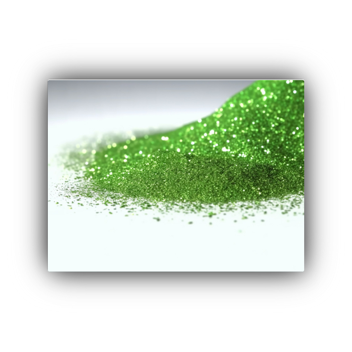 pinturas-decorativas-con-polvo-verde-brillante-disperso-en-el-aire-
