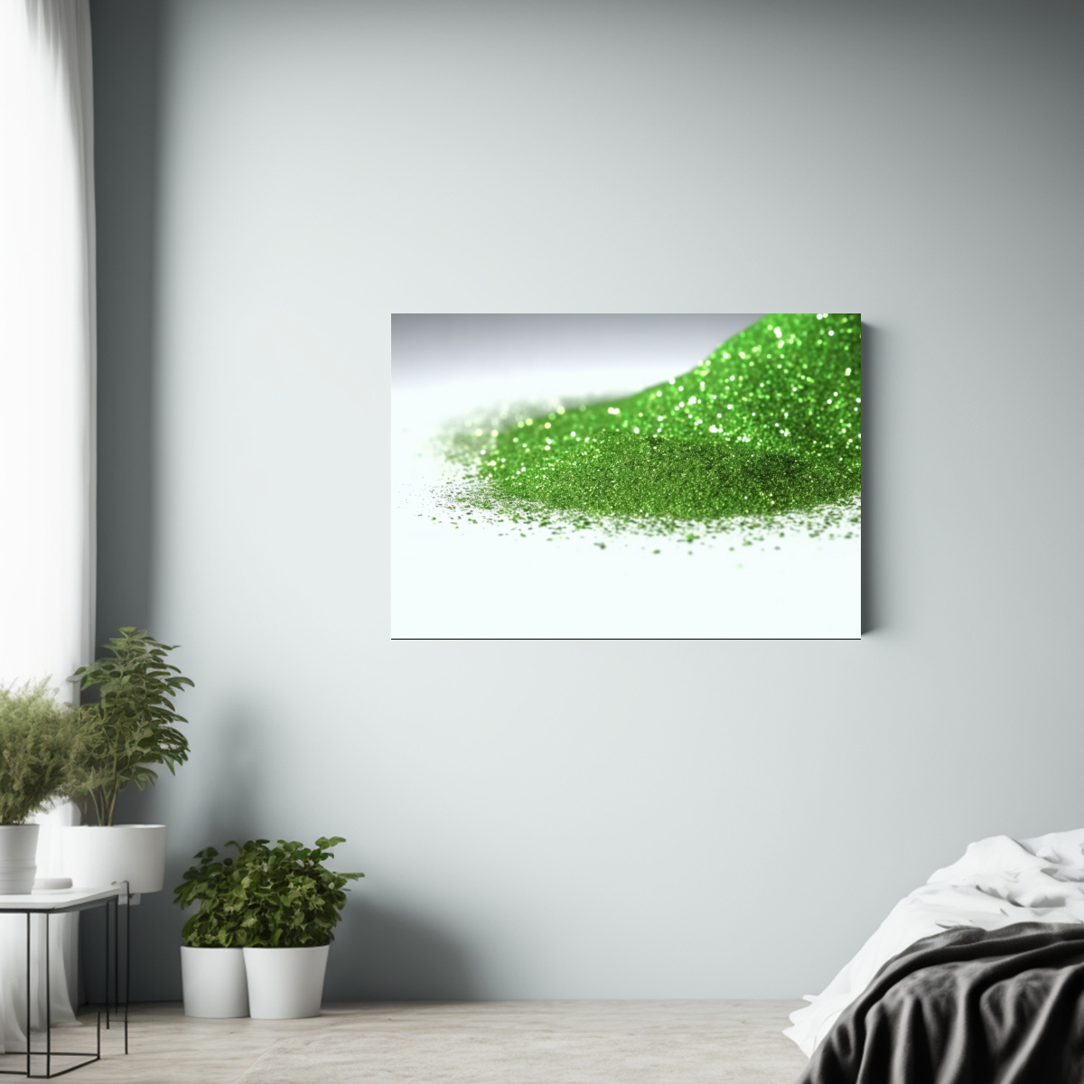 pinturas-decorativas-con-polvo-verde-brillante-disperso-en-el-aire-1-1