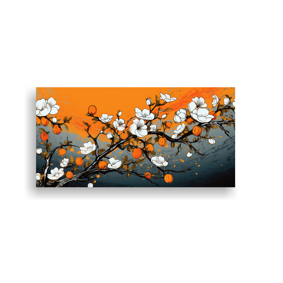 pinturas-decorativas-de-arte-moderno-econ-mico-rbol-de-manzana-en-blanco-y-naranja-atm-sfera-neonoir-