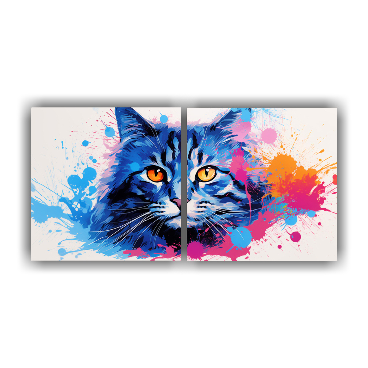 pinturas-decorativas-de-arte-pop-neo-gato-azul-en-cocina