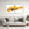 pinturas-decorativas-de-beluga-en-colores-mandarina-y-oro-estilo-neo-pop-1