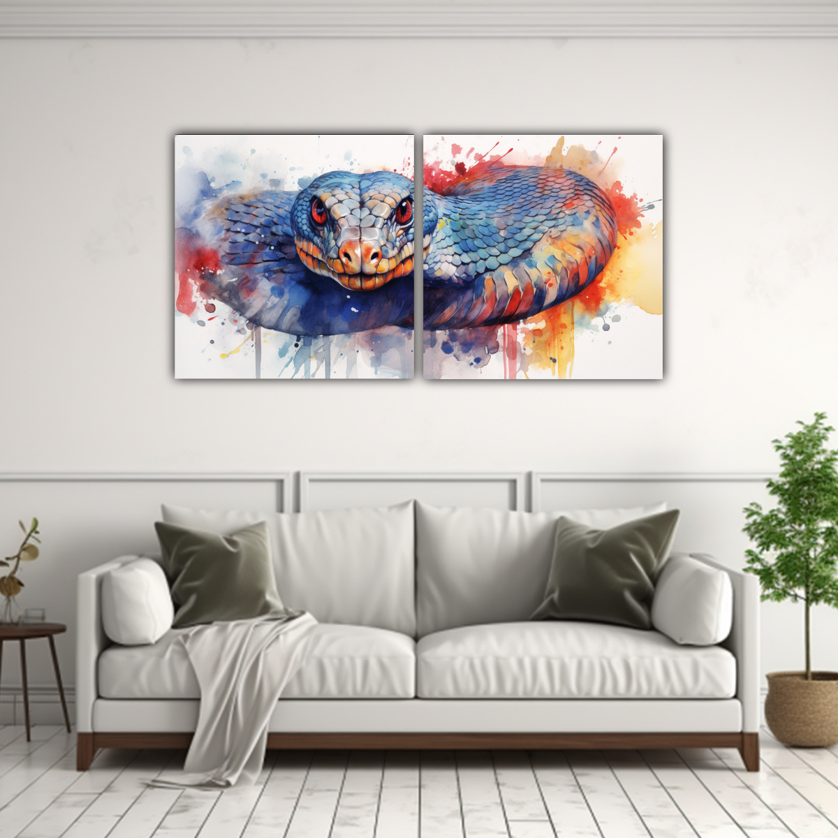 pinturas-decorativas-de-dos-lienzos-estilo-acuarelas-cobra-1-1