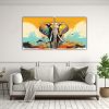 pinturas-decorativas-de-elefante-africano-en-tonos-pasteles-y-amarillos-neo-pop-1