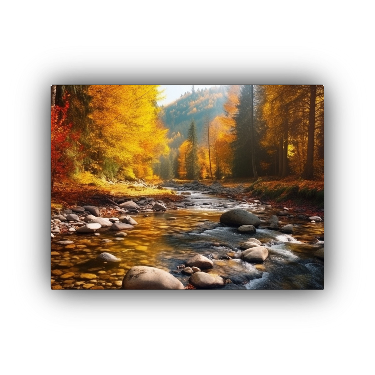 pinturas-decorativas-de-naturaleza-en-r-o-de-monta-a-en-bosque-brillante-y-moderno