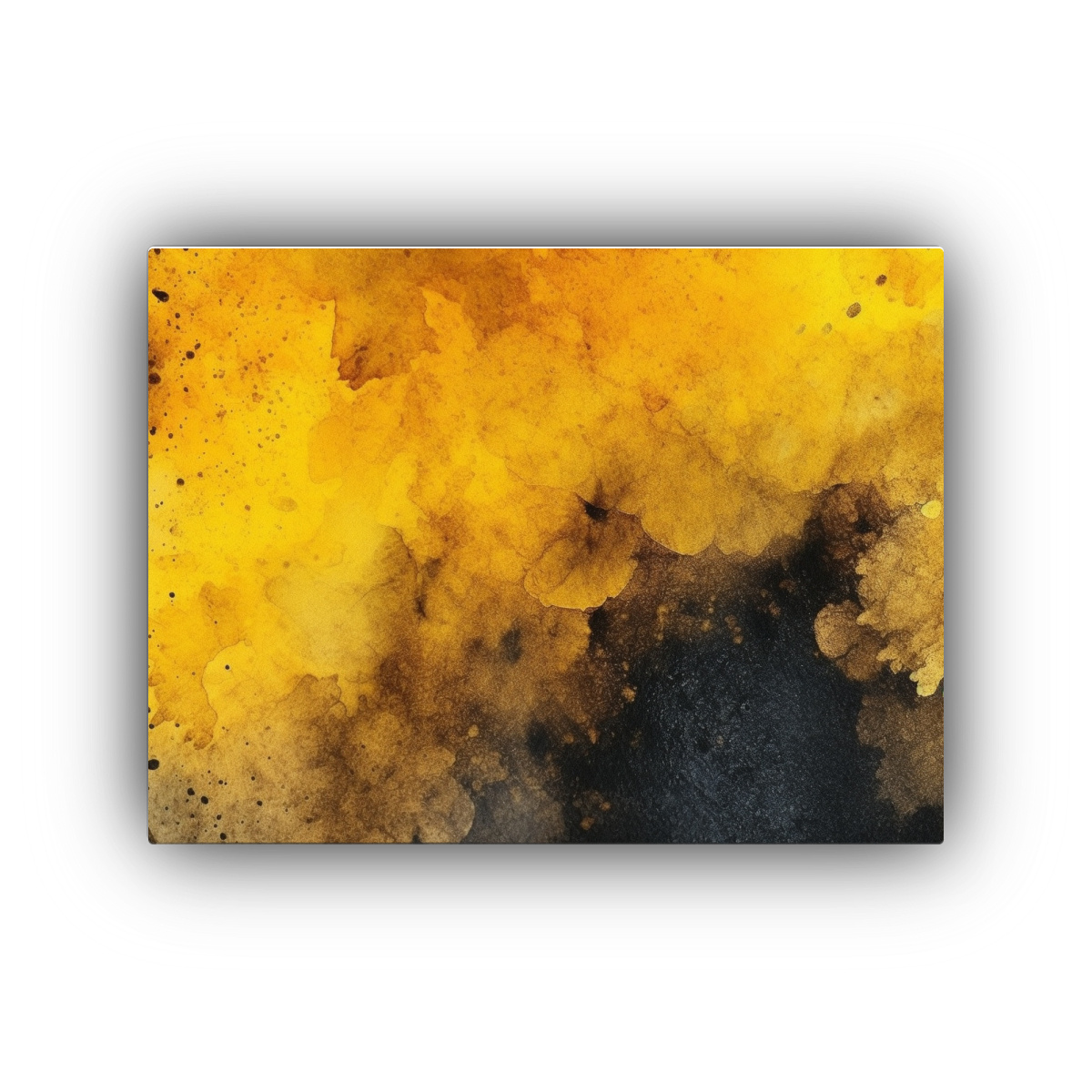 pinturas-decorativas-de-pared-en-tonos-suaves-acuarela-negro-y-amarillo