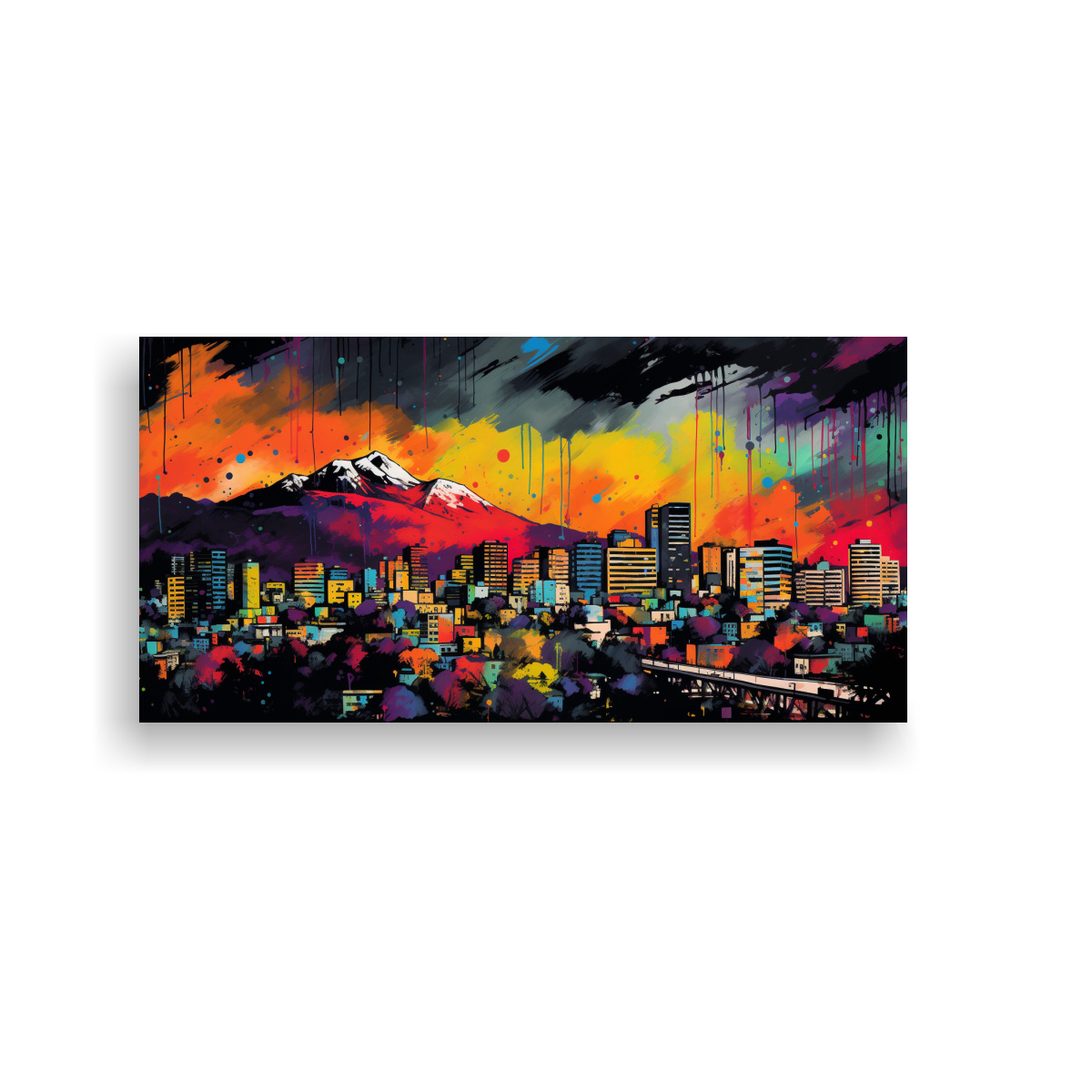 pinturas-decorativas-de-santiago-city-en-chile-en-colores-arco-ris-y-negro-