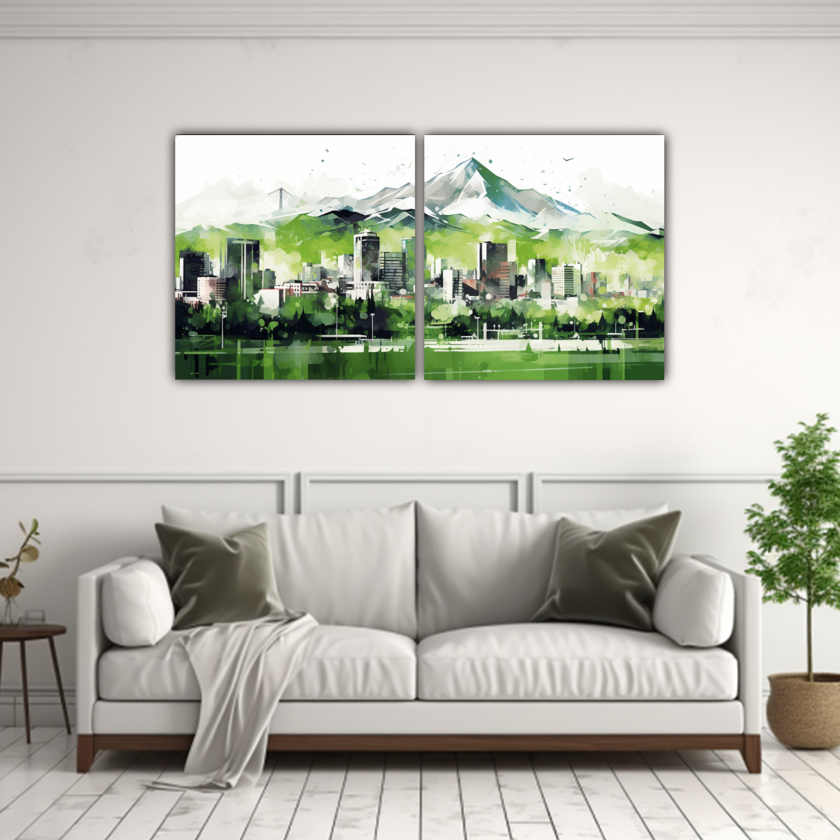 pinturas-decorativas-de-santiago-en-chile-en-verde-y-blanco-estilo-neo-1