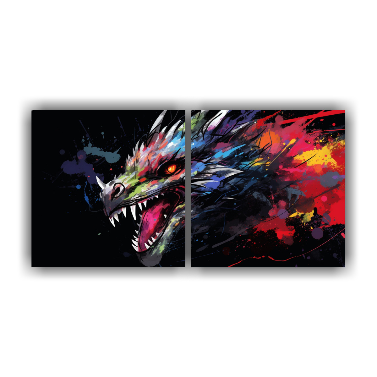 pinturas-decorativas-de-un-drag-n-en-colores-vibrantes-y-negro-con-atm-sfera-neonoir-