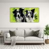 pinturas-decorativas-dormitorio-con-pastor-alem-n-y-collies-en-verde-y-negro-1