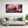 pinturas-decorativas-en-bastidor-beaver-y-rosa-beb-en-tela-canvas-neo-pop-art-1