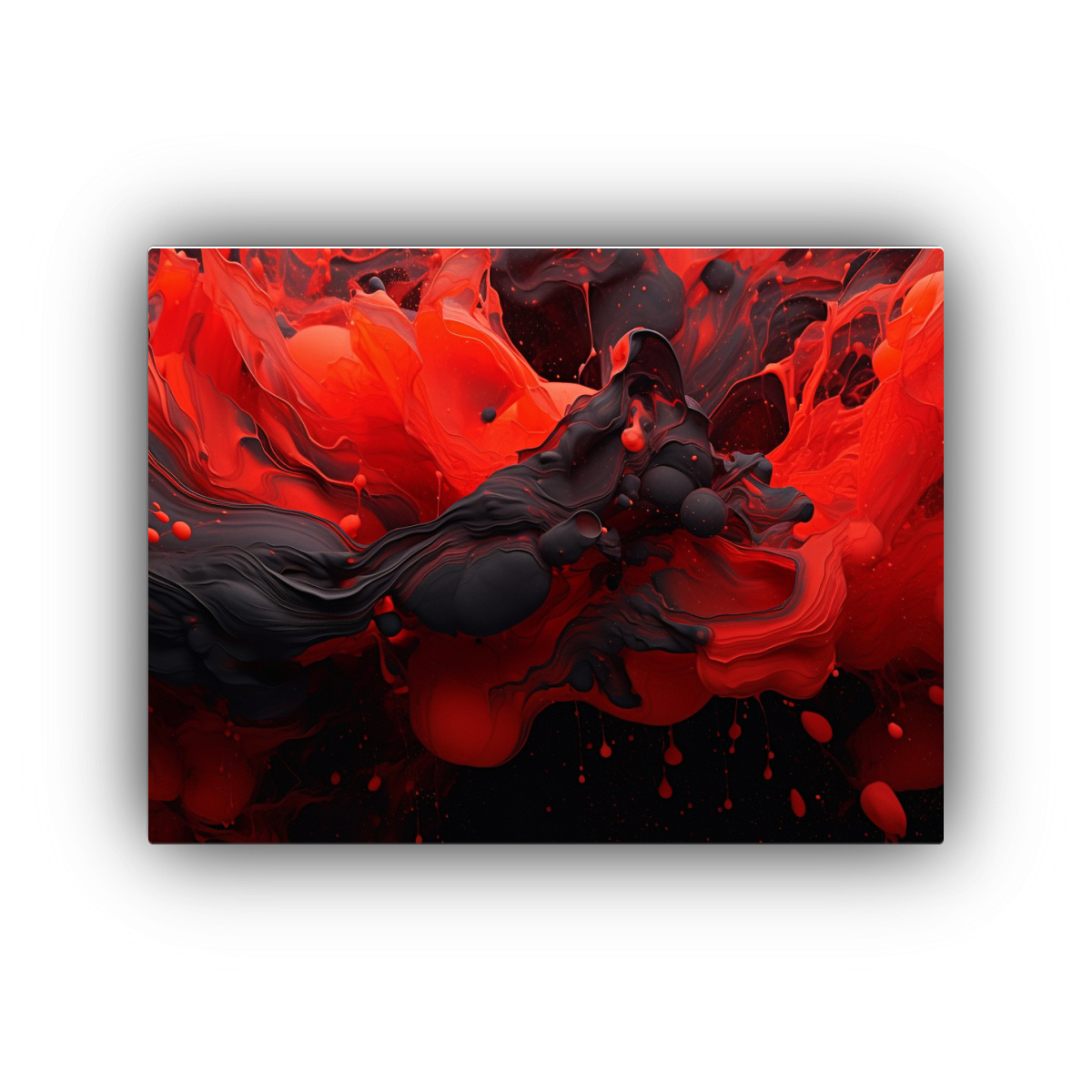 pinturas-decorativas-en-negro-y-rojo-con-elegantes-l-neas-finas