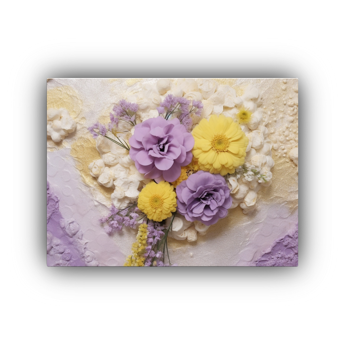 pinturas-decorativas-estilo-abstracto-con-margaritas-amarillas-sobre-fondo-claro-