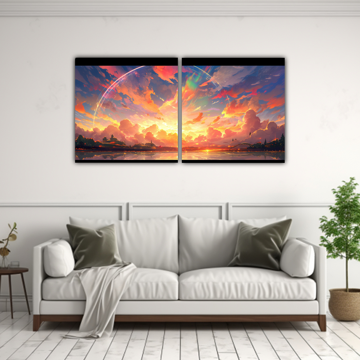 pinturas-decorativas-inspiradas-en-amaneceres-y-atardeceres-con-arco-ris-y-verde-1-1