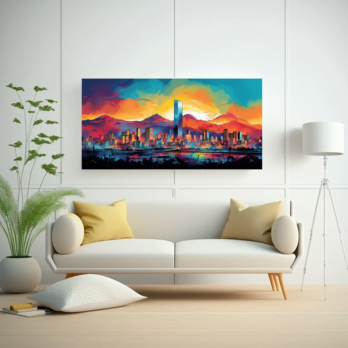 pinturas-decorativas-modernas-en-santiago-en-colores-arco-ris-y-turquesa-1-1