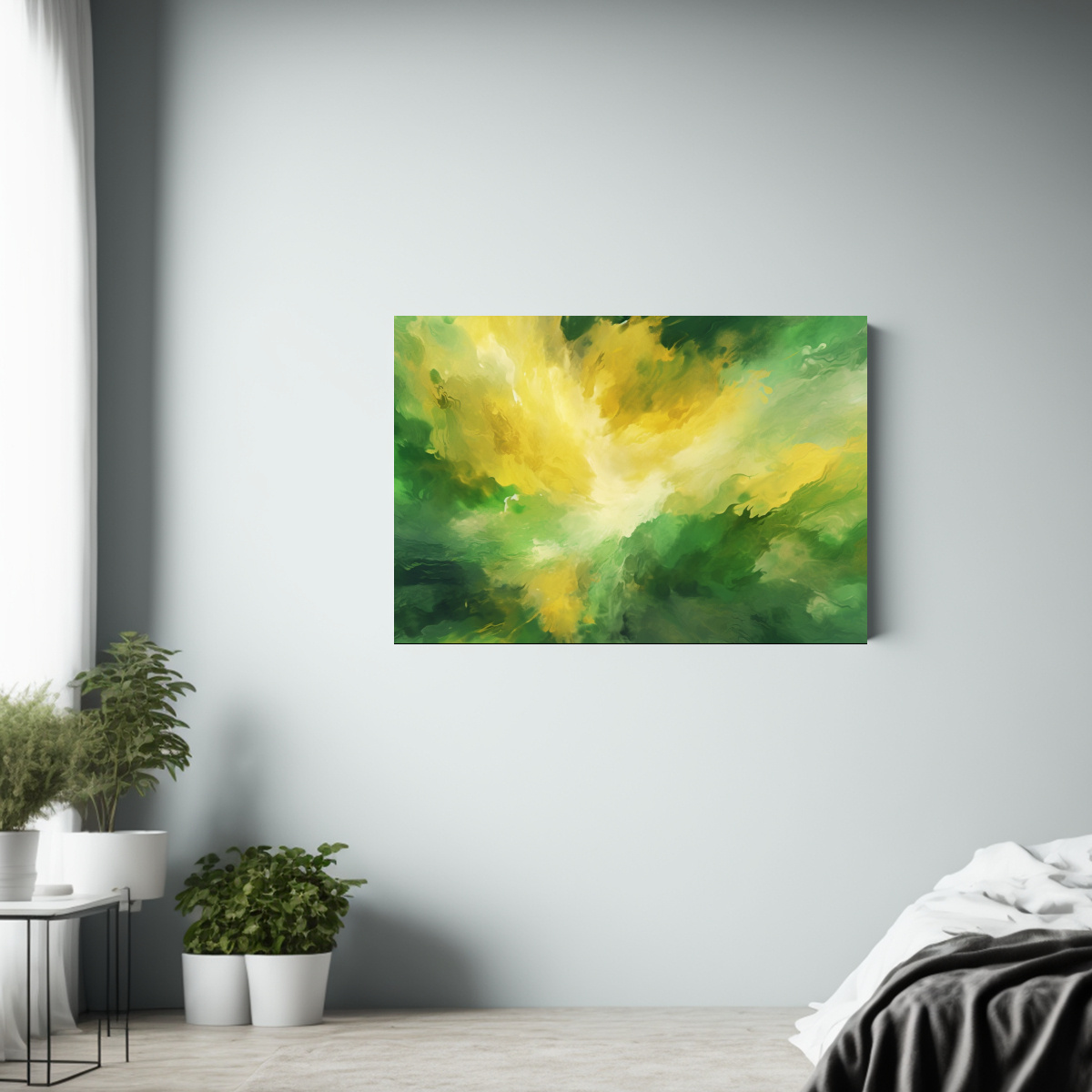 pinturas-decorativas-modernas-estilo-fantas-a-verde-y-dorado-1