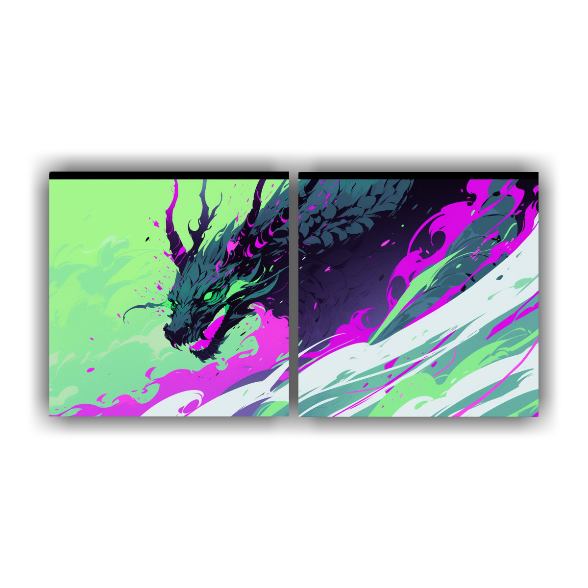 pinturas-decorativas-nicas-de-drag-n-en-verde-y-p-rpura-para-ambiente-neonoir-