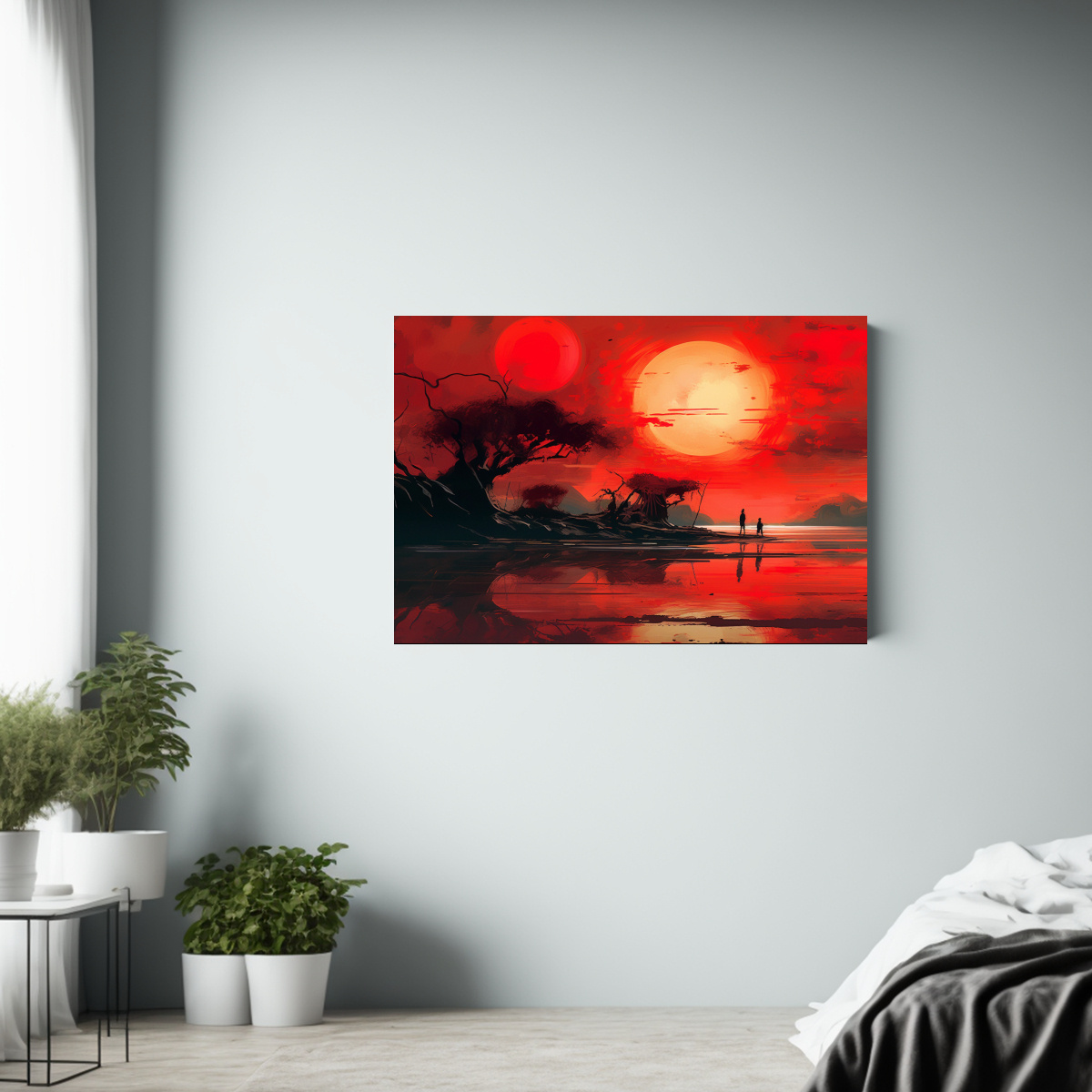 pinturas-decorativas-rojo-atardecer-para-comedor-inspirador-1