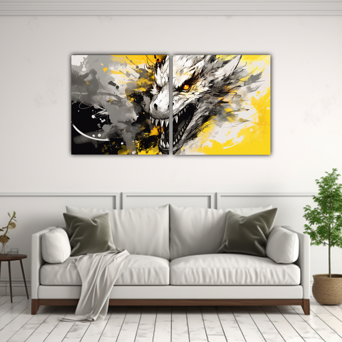 pinturas-en-lienzo-dragon-amarillo-y-blanco-en-tonos-colorido-atm-sfera-neonoir-1-1