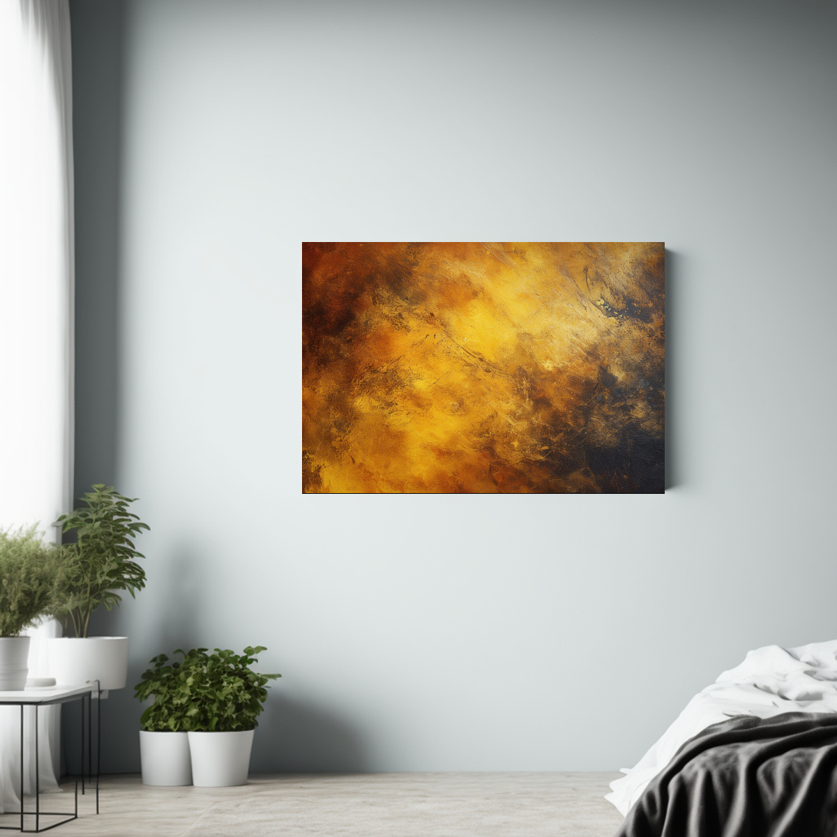 pinturas-impactantes-de-arte-moderno-en-amarillo-y-negro-con-realismo-detallado-1