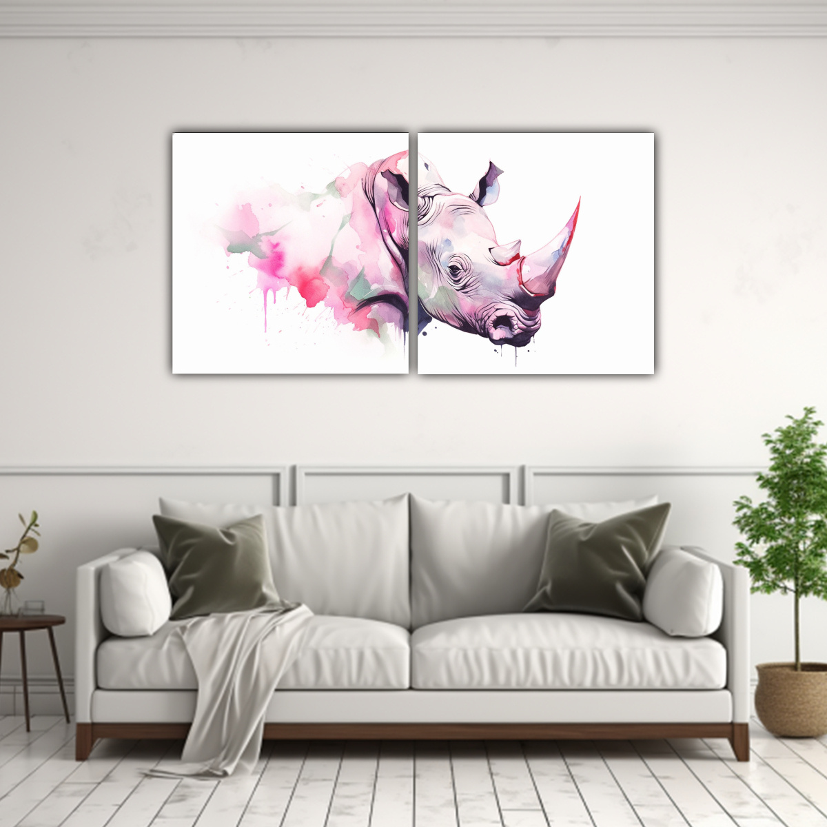 pinturas-luminosas-de-rinocerontes-en-acuarela-y-colores-rosados-neo-pop-1