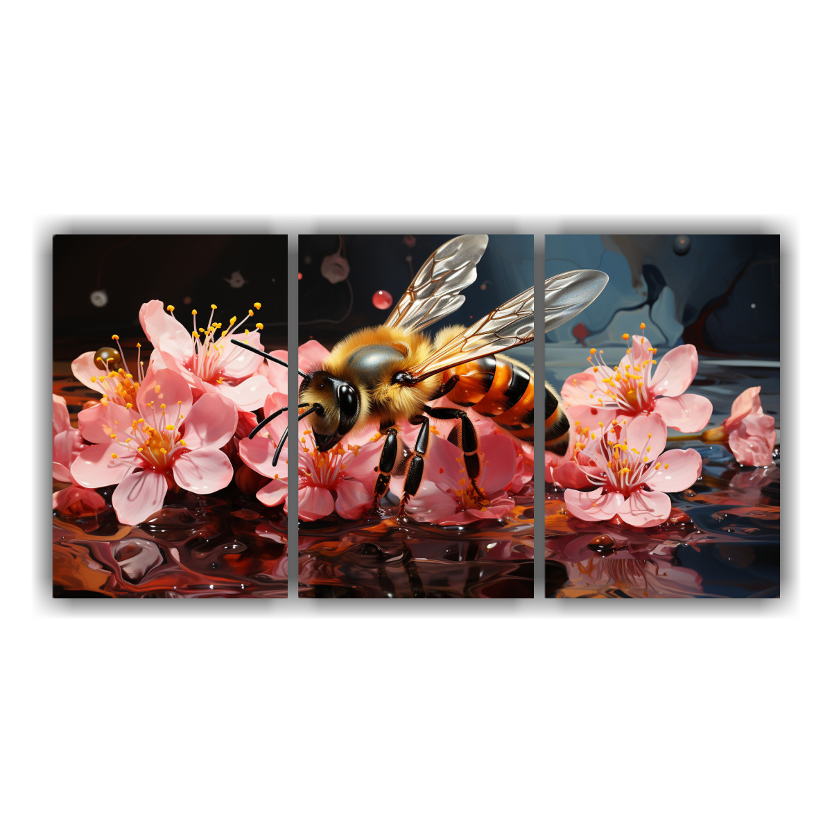 3-lienzos-modernos-de-tela-con-efecto-visual-de-abeja-en-colores-flamingo-neo-pop-art-en-el-estilo-de-m-
