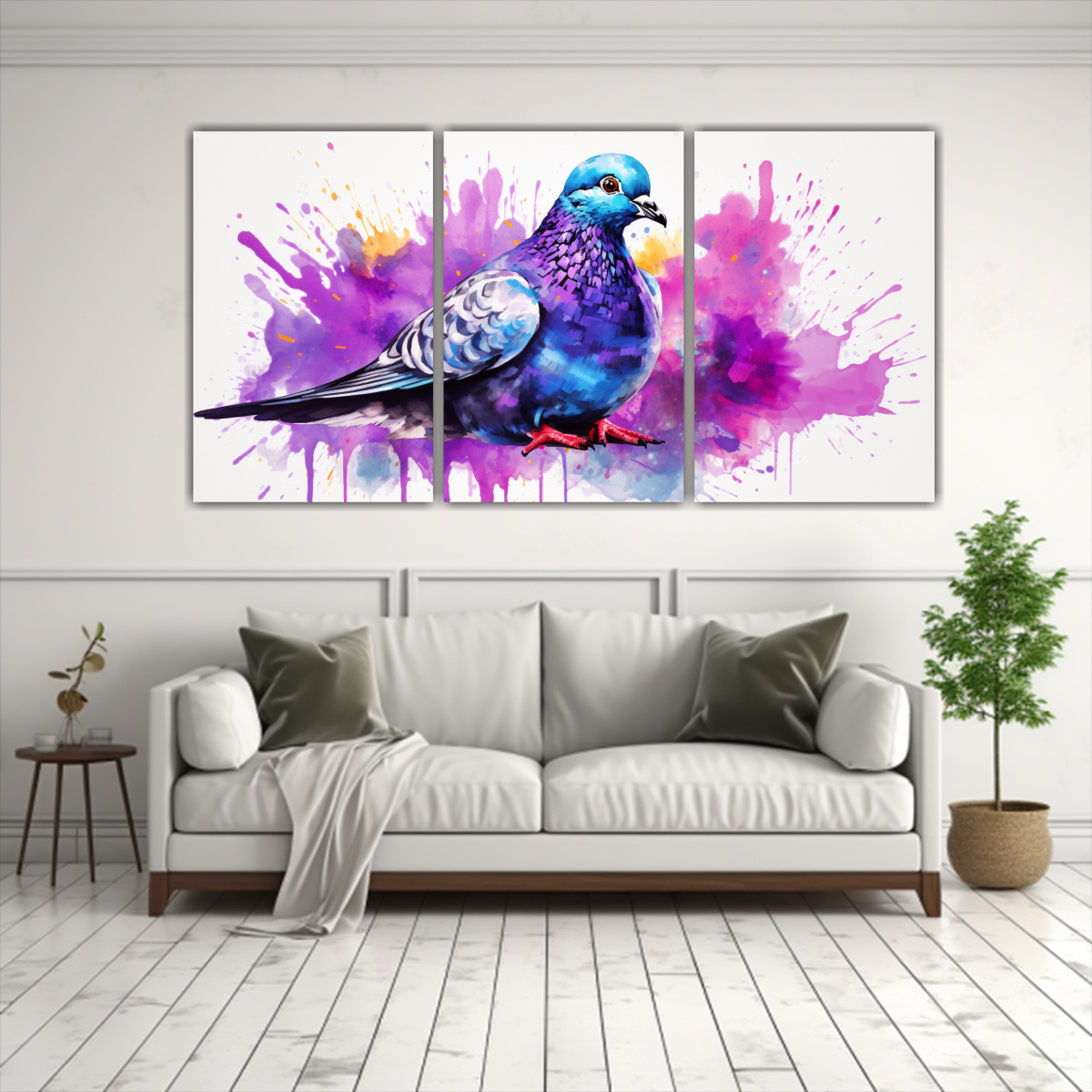 arte-de-pared-pintura-culturar-paloma-en-acuarelas-y-colores-morados-1