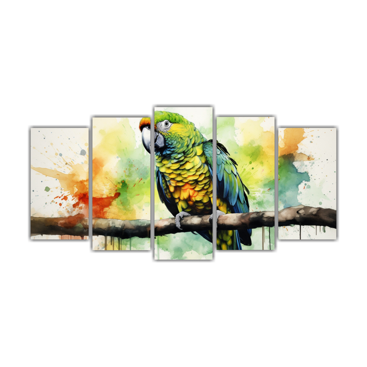 artes-de-pared-para-interiores-loros-amazon-parrot-en-acuarela-colorida