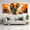 cinco-lienzos-de-belleza-natural-animales-legendarios-en-tonos-mezclados-y-naranja-quemado-1