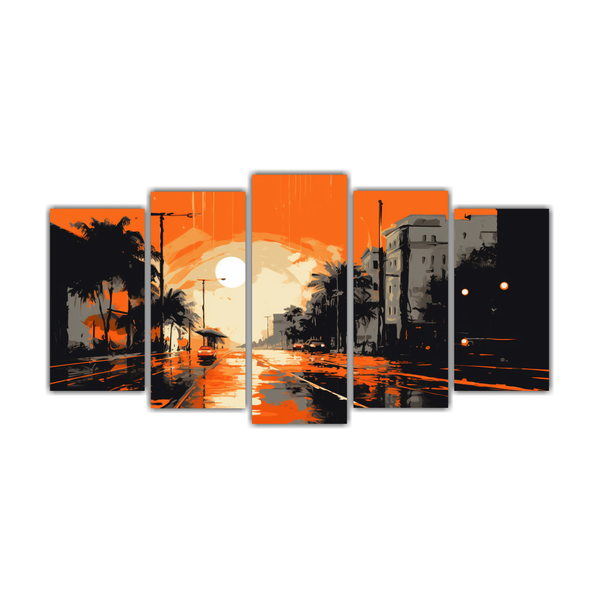 cinco-lienzos-tela-econ-micos-santiago-naranja-neonoir-