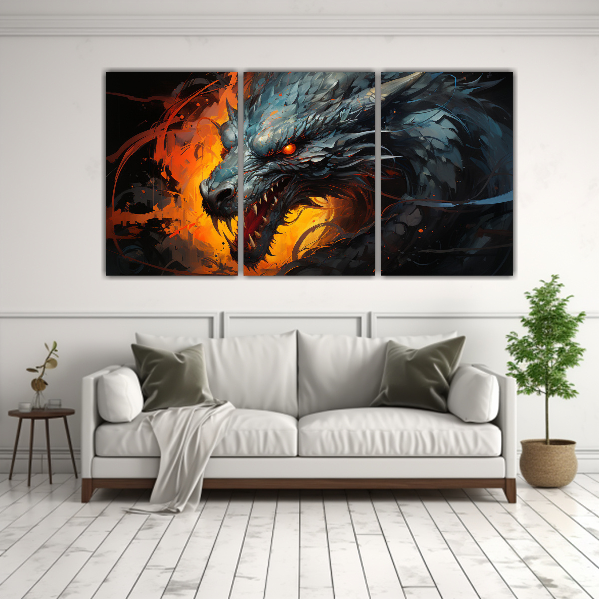 conjunto-3-cuadros-conceptual-drag-n-en-naranja-y-negro-ambiente-neonoir-1