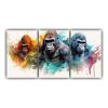conjunto-3-cuadros-venta-perspectiva-gorilas-acuarelas-coloridas-