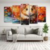 conjunto-5-cuadros-obra-maestra-hamsters-estilo-pintura-al-estilo-leo-colorida-1
