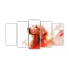 conjunto-5-lienzos-retriever-en-rojo-y-naranja-estilo-neo-pop-art-para-decoraci-n-del-hogar