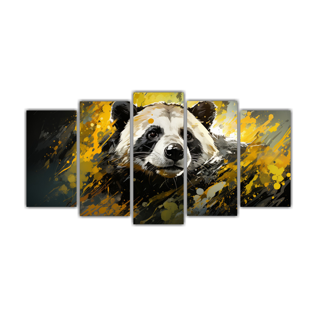 conjunto-5-tonos-canvas-comedor-tej-n-en-oliva-y-cuervo-en-arte-neo-pop